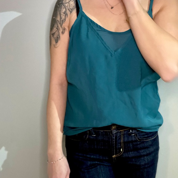 Teal tank top - Picture 1 of 3